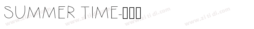 SUMMER TIME字体转换